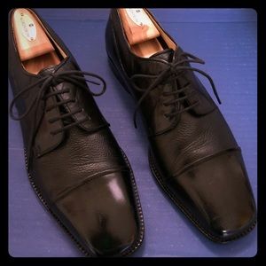 San Remo Men’s Shoes, Black w/Laces, size 10.5